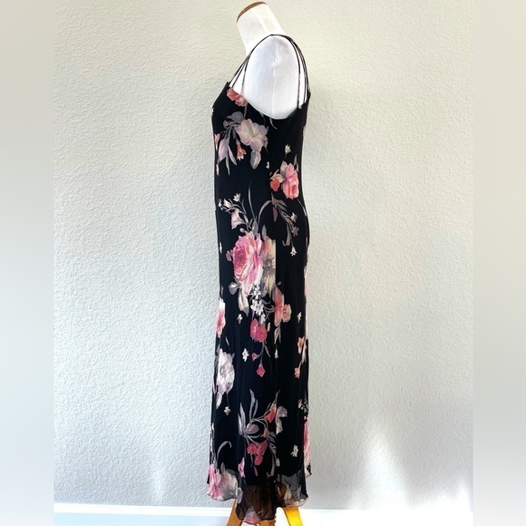 Vintage Asymmetrical One-Shoulder Midi Floral Dress - Picture 10 of 14